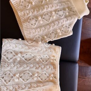 Cable Knit Sweater and skirt